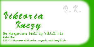 viktoria knezy business card